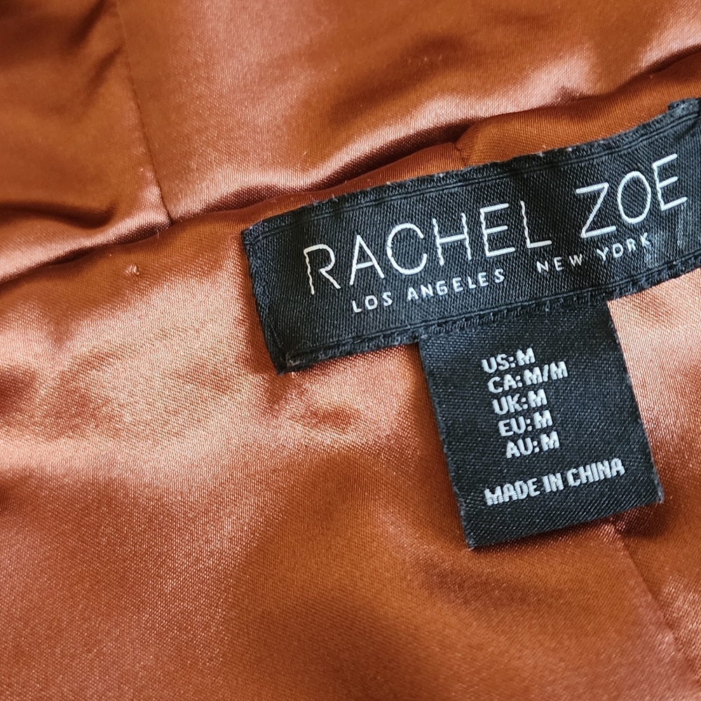 Rachel Zoe, hooded Teddy zip up faux fur Teddyjacket Sz M - Picture 6 of 7